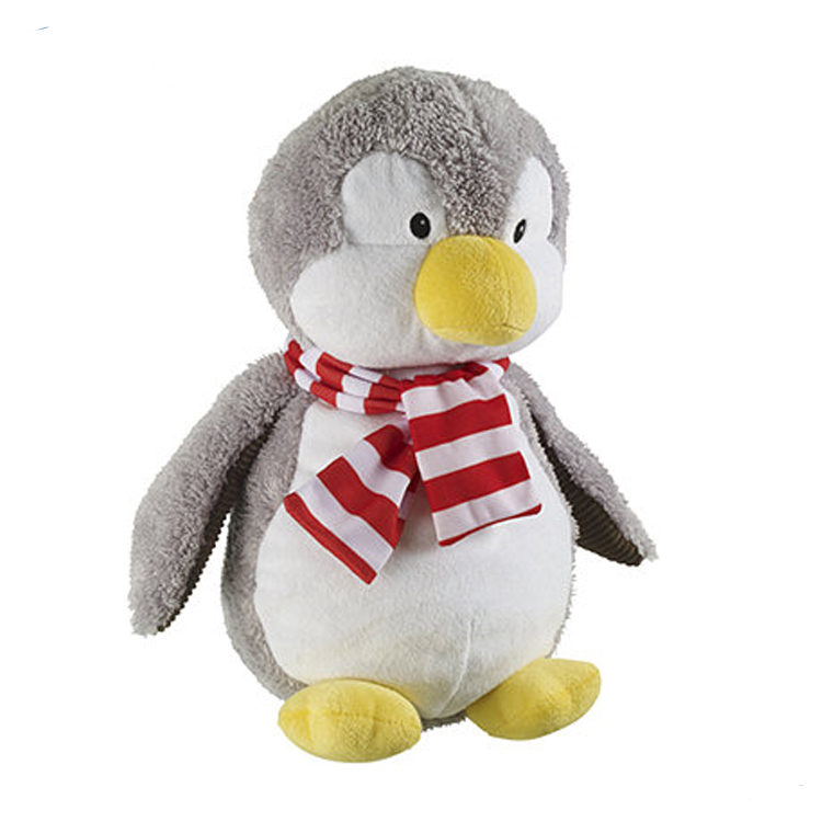 Juguetes de animales marinos personalizados juguetes de pingüino rellenos con bufanda