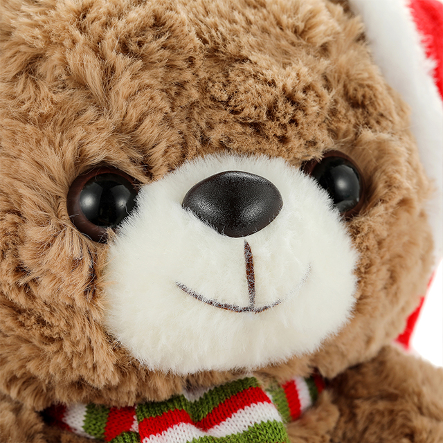 Santa Teddy Feliz Navidad Oso Oso de Peluche Suave Juguetes Oso de Peluche de Navidad