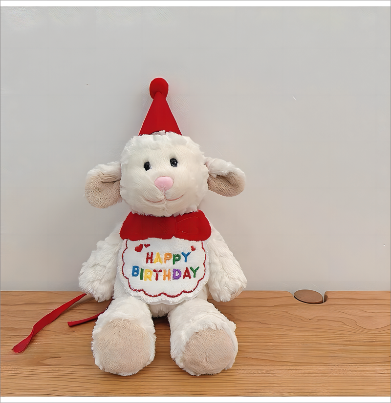 Regalos de cumpleaños Juguetes de ovejas de peluche Muñecas de ovejas de peluche personalizadas