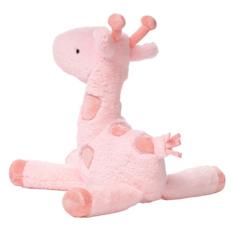 Juguetes de peluche de compañía para niños, juguetes animales de peluche para la hora de acostarse, juguetes rellenos de jirafa rosa, juguetes personalizados de jirafa