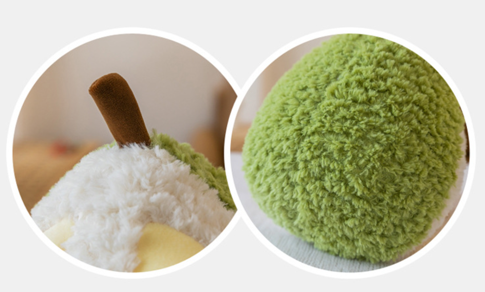 Juguetes de peluche con aguacate