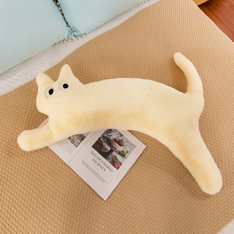 Almohada larga de felpa, almohada larga para gato, almohada larga para gato, peluche, almohada gigante para gato