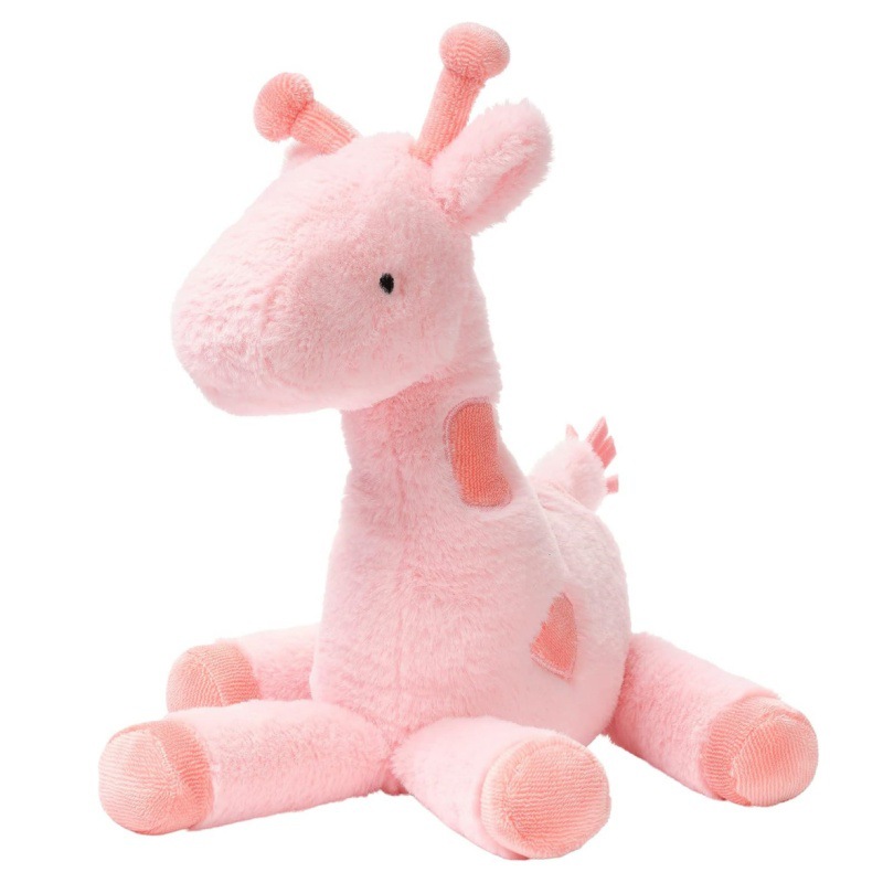 Juguetes de peluche de compañía para niños, juguetes animales de peluche para la hora de acostarse, juguetes rellenos de jirafa rosa, juguetes personalizados de jirafa